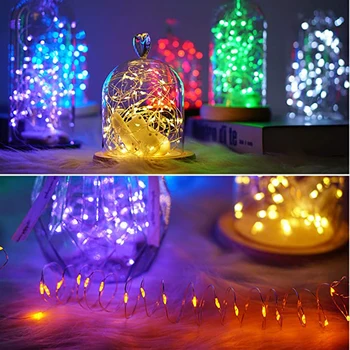 10 Kos/Veliko 10m 100Leds Bakrene Žice LED Niz Luči Mikro Pravljice Luči za svate Notranja Zunanja Božični Okraski