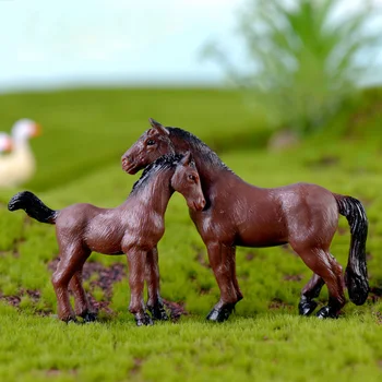 DIY kmetijskih Zemljišč Delavec, Prašičev, Konj, Krava, Raca ovca Živali Model figur Kozje doma dekor miniaturni pravljice vrtu okrasni dodatki