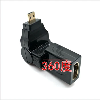 Micro HDMI je združljiv Moški HDMI Ženski 180/360 Stopinj Vrtljivo 90 Desni Kotni Adapter Cable Converter za Tablični računalnik
