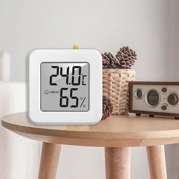 Mini LCD-Digitalni Termometer, Higrometer Zaprtih Sobi Elektronski Temperatura Vlažnost Merilnika Senzor Merilnik Vremenske Postaje za Dom