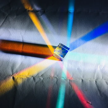Prizma Kocka Fotografske Napolnjene Barve K9 Mavrica Laser Cube Prizmo 28x28x28mm Velikost Kristalov Poučevanje po Meri