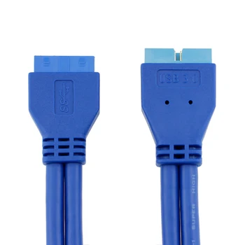 Super-Q USB3.0 20Pin Ženski USB 3.0, 20 Pin Moški Kabel Podaljšek Motherboard Mainboard 20pin Glave Kabel podaljšek