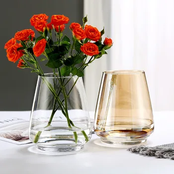 Ustvarjalne Steklene Vaze Nove Nordijske Slog Cvetje Hydroponic Cvetlični Zgostitev Pregleden Primeru Dom Spalnica, Dnevna Soba Dekoracijo