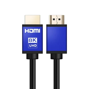 Visoke Hitrosti pozlačeni Moški Moški 48Gbps 3D 60Hz HDMI na HDMI 2.1 Kabel 8K za HDTV 1,5 m 3m 8K 2.1 HDMI Kabel